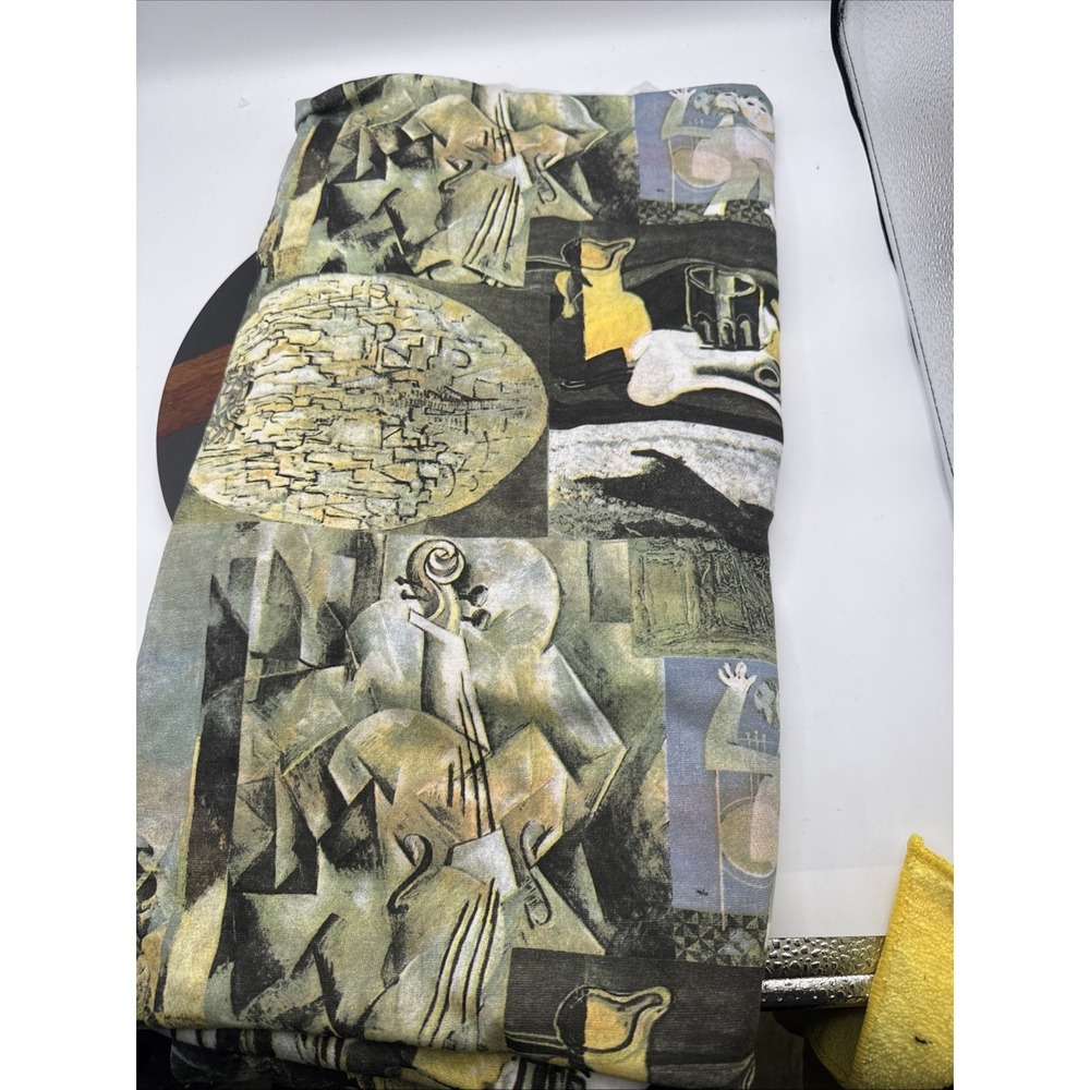 Vintage Lot Of Fabric. Mediterranean Geometric 83" L 64" W Cotton Polyester Blen